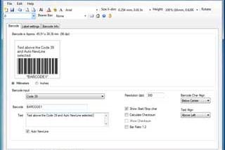 Barcode software for All screenshot