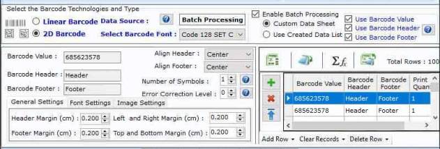 Barcode Software for Goods Packaging screenshot