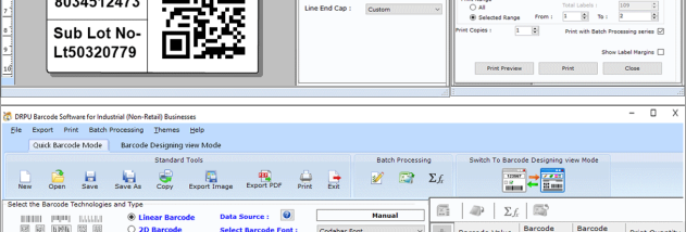 Barcode Software for Manufacturers screenshot
