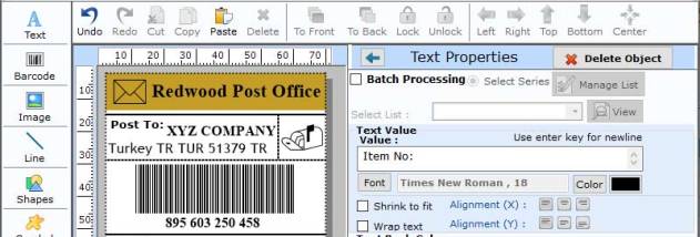 Barcodes Download Post Office and Banks screenshot