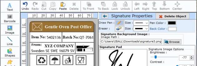 Barcodes Generator Post Office Tool screenshot