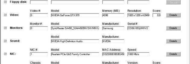 Basic Hardware Inventory screenshot
