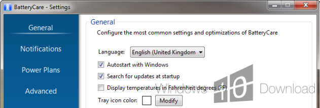 BatteryCare screenshot