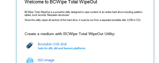 BCWipe Total WipeOut screenshot