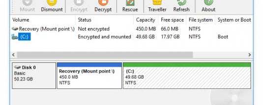 BestCrypt Traveller screenshot