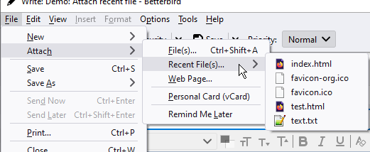 Betterbird screenshot