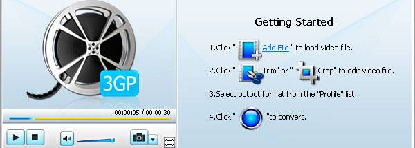 Bigasoft 3GP Converter screenshot
