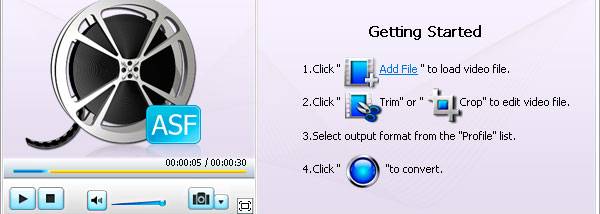 Bigasoft ASF Converter screenshot