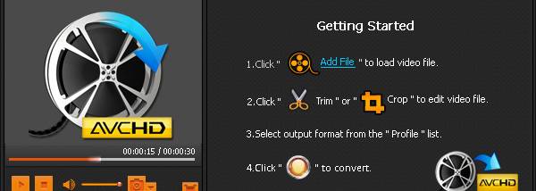 Bigasoft AVCHD Converter screenshot