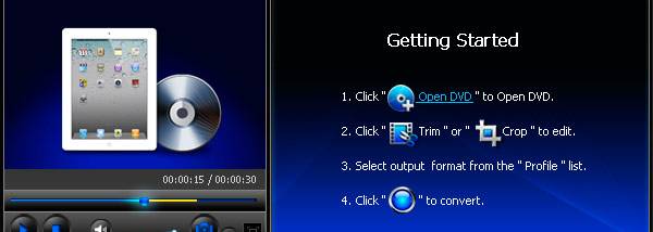 Bigasoft DVD to iPad Converter screenshot