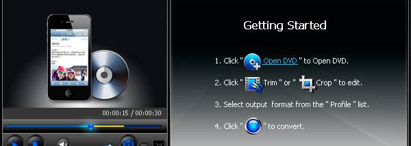 Bigasoft DVD to iPhone Converter screenshot