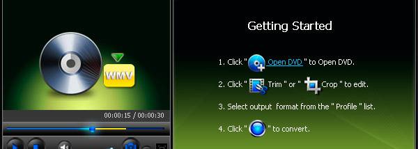 Bigasoft DVD to WMV Converter screenshot