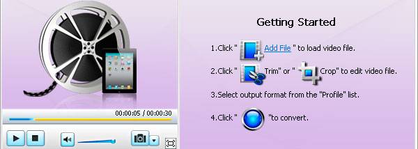 Bigasoft iPad Video Converter screenshot