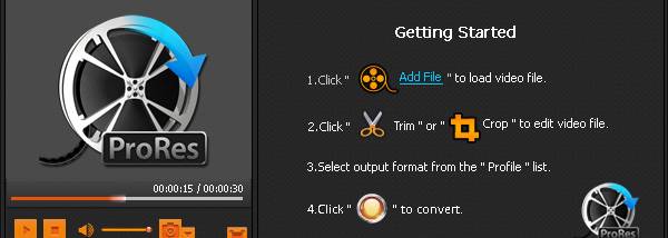 Bigasoft ProRes Converter screenshot