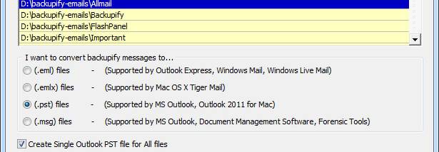 Birdie Backupify Converter screenshot