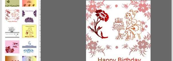 Birthday Card Designer Program screenshot
