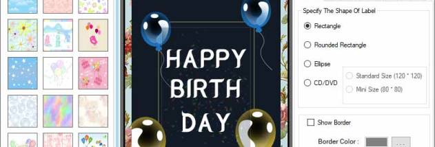 Birthday Card Designing Tool for Window screenshot