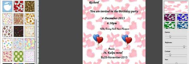 Birthday Card Maker Program screenshot