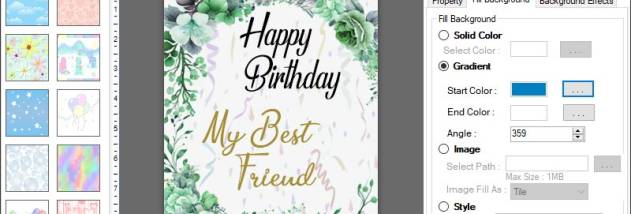 Birthday Card Design Creator screenshot