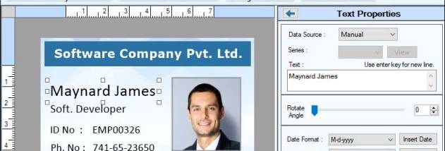 ID Card Designer Software screenshot