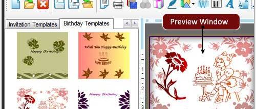 Birthday Cards Designing Program screenshot