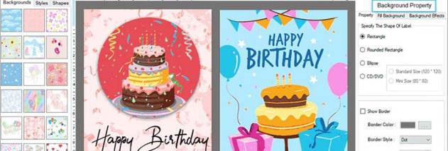 Birthday Cards Designing Software screenshot