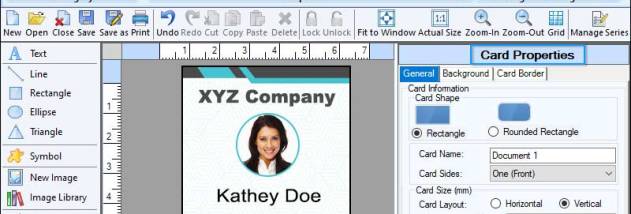Identity Card Creation Software screenshot