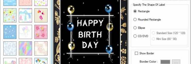 Birthday Greeting Card Designing Tool screenshot