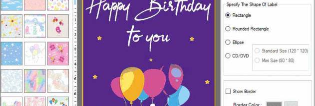 Birthday Invitation Card Printing Tool screenshot