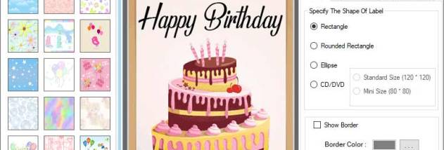 Birthday Wishing Card Software screenshot