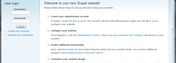BitNami Drupal Stack screenshot