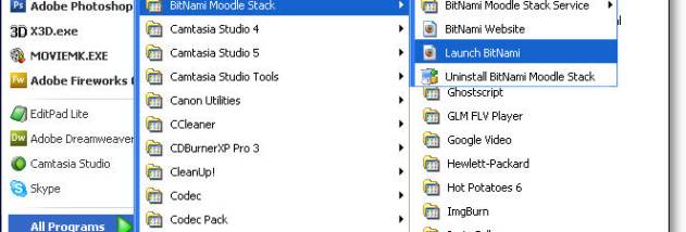 BitNami Moodle LMS screenshot