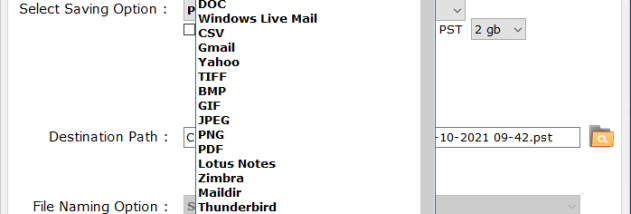 BitRecover DBX Converter Wizard screenshot