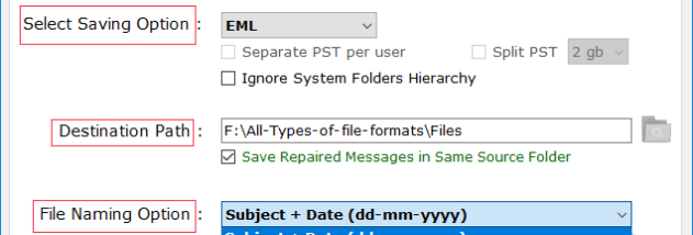 BitRecover PST repair wizard screenshot