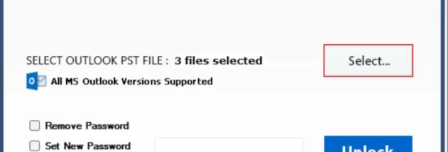 BitRecover PST unlock wizard screenshot