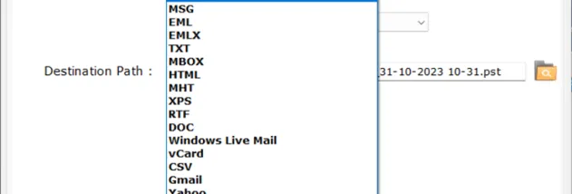 BitRecover Thunderbird backup wizard screenshot