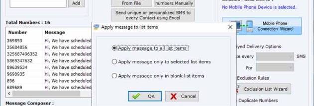 BlackBerry Phone Text Messaging Tool screenshot