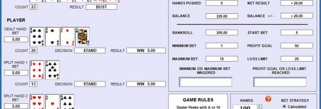 Blackjack System Trainer screenshot
