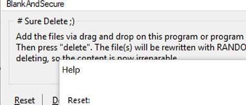 Blank And Secure screenshot
