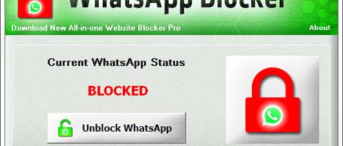Block WhatsApp screenshot