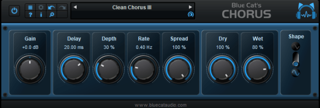 Blue Cat's Stereo Chorus x64 screenshot