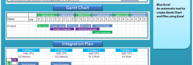 Blue Excel screenshot