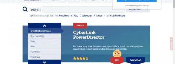 Bookmarks Backuper screenshot