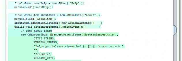 BraceBalancer screenshot