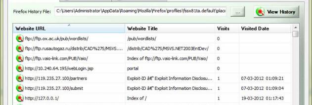 Browser History Spy screenshot