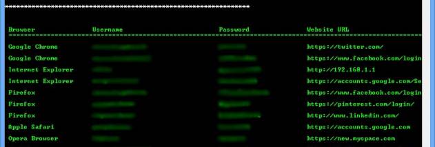 Browser Password Dump screenshot