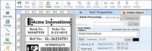 Bulk Barcode Generator Software screenshot