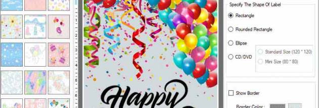 Bulk Birthday Card Maker Application screenshot