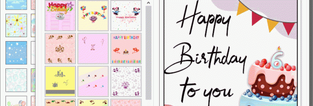 Bulk Birthday Cards Printing Application screenshot