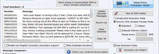 Bulk SMS Software screenshot